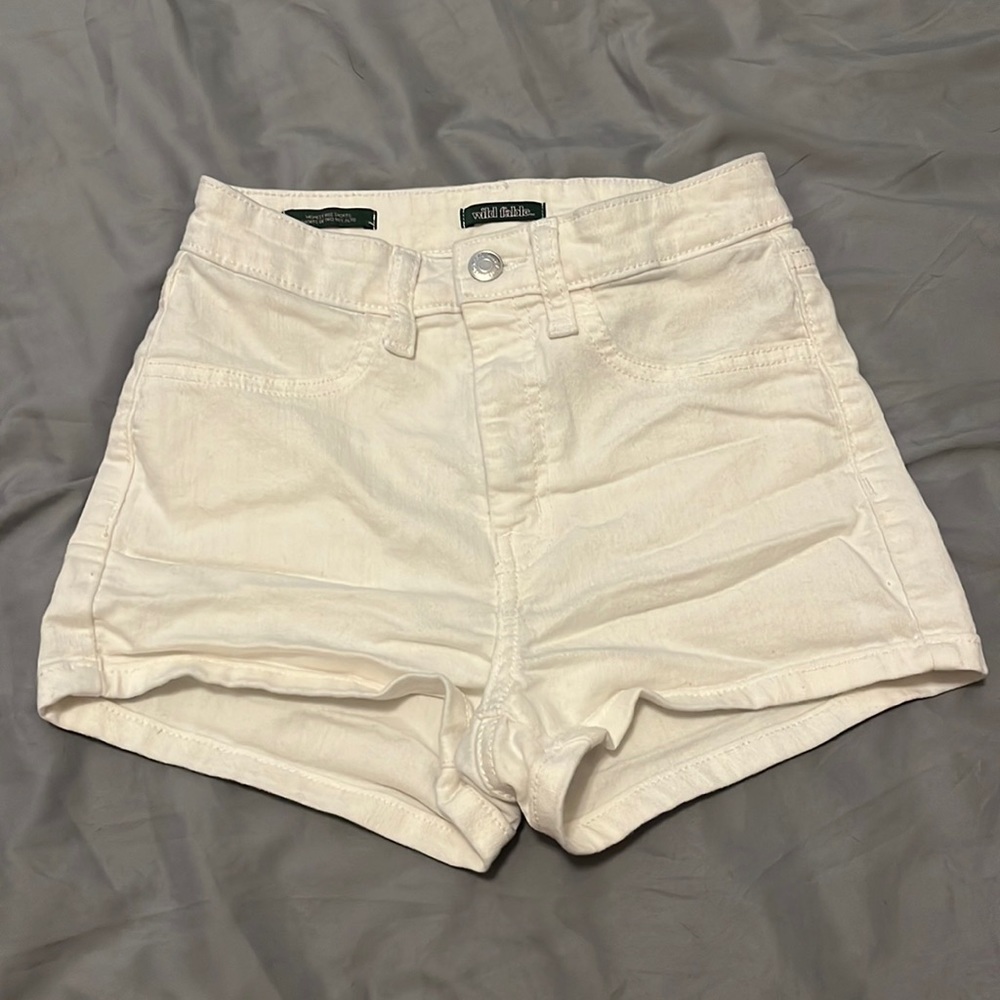 White Highest-Rise shorts